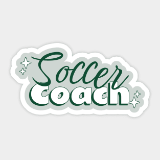 Cute Soccer Coach Sticker